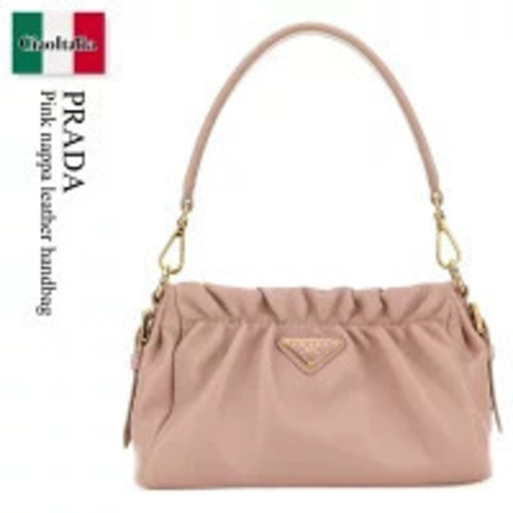 Prada Bag Handbag Pink Nappa Leather